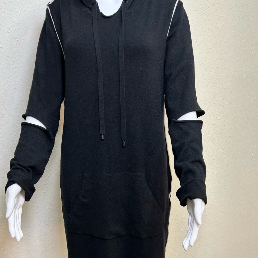 Philanthropy Black Long Sleeve Hoodie Dress - Picture 3 of 11
